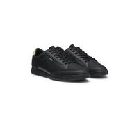BOSS Mixed-material trainers with contrast back tab - Style Nitan_Lowp_txthem, 50552879 Black 10