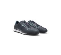 BOSS Mixed-material trainers with contrast back tab - Style Nitan_Lowp_txthem, 50552879 Dark Blue 12
