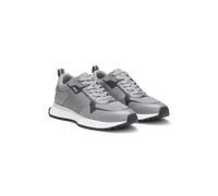 BOSS Mixed-material trainers with mesh details and branding - Style Jonah_Runn_meth, 50513195 Grey 11
