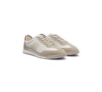 BOSS Mixed-material trainers with ridged outsole - Style Nitan_Lowp_txmx, 50563824 Light Beige 7