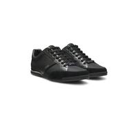BOSS Mixed-material trainers with suede and faux leather - Style Saturn_Lowp_mx A_N, 50498265 Black 6