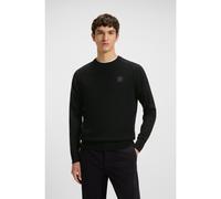 BOSS Mixed-structure sweater in cotton and cashmere - Style Kesom_IN, 50540009 Black M