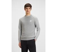 BOSS Mixed-structure sweater in cotton and cashmere - Style Kesom_IN, 50540009 Light Grey XXL