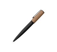 BOSS Mixed-texture ballpoint pen with branded camel cap - Style Ballpoint pen Arche Iconic Camel, 58139211 Black pcs.