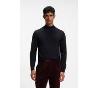 BOSS Mock-neck sweater in extra-fine merino wool - Style H-Bjarno, 50570642 Dark Blue S