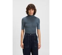 BOSS Mock-neck sweater in merino wool - Style Faleri, 50542885 Blue XS