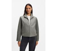 BOSS Modern-fit blazer in boiled virgin wool - Style Jundalini, 50557391 Grey 14