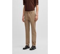 BOSS Modern-fit trousers in a stretch-cotton blend - Style P-Kane1-Zip, 50546540 Beige 38/32