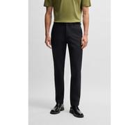 BOSS Modern-fit trousers in a stretch-cotton blend - Style P-Kane1-Zip, 50546540 Black 32/32