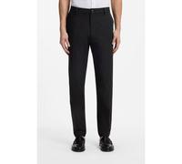 BOSS Modern-fit trousers in cotton-blend twill - Style P-Kane1-Zip, 50561166 Black 34/32