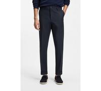 BOSS Modern-fit trousers in easy-iron cotton-blend twill - Style C-Kane1-BL-FTU, 50553829 Dark Blue 32/32
