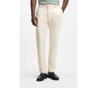 BOSS Modern-fit trousers in easy-iron cotton-blend twill - Style C-Kane1-BL-FTU, 50553829 Natural 30/32
