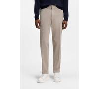 BOSS Modern-fit trousers in stretch-cotton gabardine - Style H-Kane1, 50543304 Beige 40/32