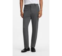 BOSS Modern-fit trousers in stretch dobby - Style H-Kane1, 50564344 Black 36/34