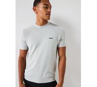 BOSS Momentum Lite Short Sleeve Knitted Jumper, Light Grey, Size Xl, Men Light Grey