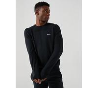 BOSS Momentum-X Merino Crew Knitted Jumper, Navy, Size 2Xl, Men Navy