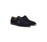 BOSS Monk shoes in suede with double strap - Style Derrek_Monk_sdctfd, 50562235 Dark Blue 7.5