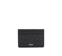 BOSS Monogram card holder with foil-embossed logo - Style Zair_MN_S card, 50552845 Black pcs.