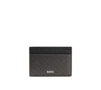 BOSS Monogram card holder with foil-embossed logo - Style Zair_MN_S card, 50552845 Dark Brown pcs.