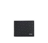 BOSS Monogram wallet with foil-embossed logo - Style Zair_MN_6cc, 50552861 Black pcs.