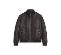 BOSS Nappa-leather jacket with two-way zip - Style C-Mander, 50547589 Dark Brown 36R