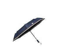 BOSS Navy pocket umbrella with Double B and signature stripes - Style Pocket umbrella Varsity Navy, 58837094 Dark Blue pcs.