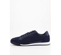 BOSS Nitan Suede Mesh Trainers, Navy, Size 40, Men Navy