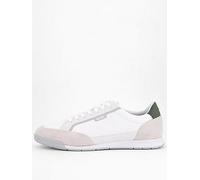 BOSS Nitan Suede Mesh Trainers - Off White, Off White, Size 45, Men Off White