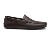 BOSS Tumbled-leather loafers with driver sole - Style Noel_Mocc_grpe, 50568700 Dark Brown 9