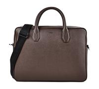 Boss Northon Briefcase Genuine Leather 38 cm gray