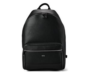 Boss Northon Daypack M Genuine Leather 40 cm Laptop compartment black