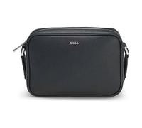 BOSS Mens Northon EW Crossbody bag with silver-tone logo lettering
