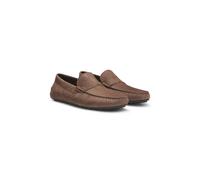 BOSS Nubuck-leather loafers with driver sole - Style Noel_Mocc_tbnu, 50548116 Dark Brown 6