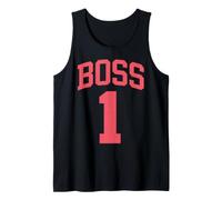 Boss Number One Funny Sport Style Jersey for Big Best Boss Tank Top