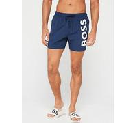 Boss Men's Octopus Swim Shorts with Bold Branding 2XL Blue