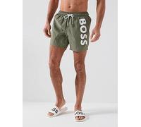 BOSS Octopus Swim Shorts, Dark Green, Size S, Men Dark Green