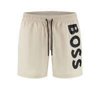 Boss Octopus Swim Shorts - Light Beige - Small