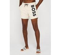 BOSS Octopus Swim Shorts-White, Open White, Size Xl, Men Open White