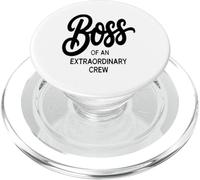 Boss Of An Extraordinary Crew Leadership Coffee Lover PopSockets PopGrip for MagSafe