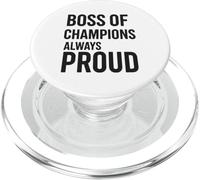 Boss Of Champions Always Proud Coach Leadership PopSockets PopGrip for MagSafe