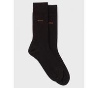 BOSS Orange 2-Pack Mens Regular Length Socks in a Cotton Blend NOS - Black 001