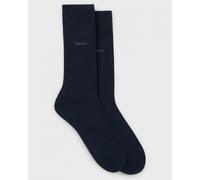 BOSS Orange 2-Pack Mens Regular Length Socks in a Cotton Blend NOS - Dark Blue