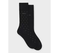 BOSS Orange 2-Pack RS MiniDot Regular-Length Socks with Logos - Black 001