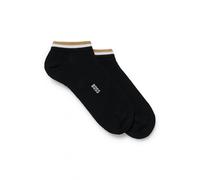 BOSS Orange 2 Pack Uni Stripe Mens Trainer Socks NOS - Black 001 - Black 001 - UK9-11 EU43-46 US10-13