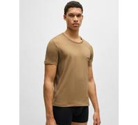 BOSS Orange 3 Pack Classic Regular Fit Crew Neck Mens T-Shirts NOS - Beige/White/Black 265 - Beige/White/Black 265 - XL