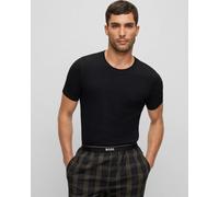 BOSS Orange 3 Pack Classic Regular Fit Crew Neck Mens T-Shirts NOS - Black 001