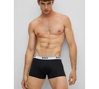 Boss 3 Pack Mens Trunk - Black Cotton - Size Large