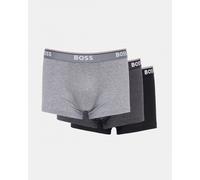 BOSS Power Cotton Logo Waistband Trunks, Pack of 3