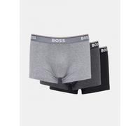 Hugo Boss Men's Trunk 3-Pack Power – Stretch Cotton, Logo Waistband – Grey
