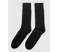 BOSS Orange 5 Pack Regular Length Uni Color Mens Combed Cotton Socks - Black 001